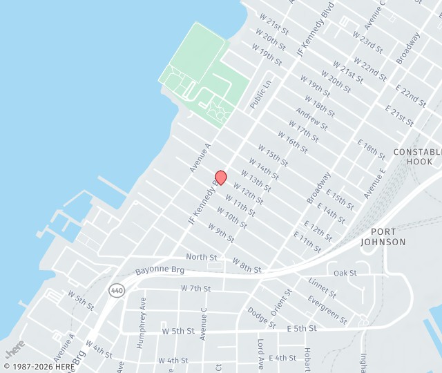 Location Map: 350 John F. Kennedy Blvd Bayonne, New Jersey 07002